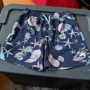 Never worn- Vineyard Vines Navy Starfish and Seashell Swim Shorts